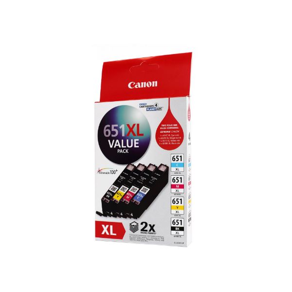 Picture of Canon CLI651XL BCMY Value Pack