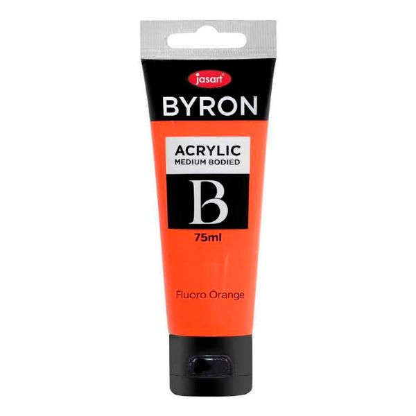 Picture of Jasart Byron Acrylic Paint 75ml Fluro Orange