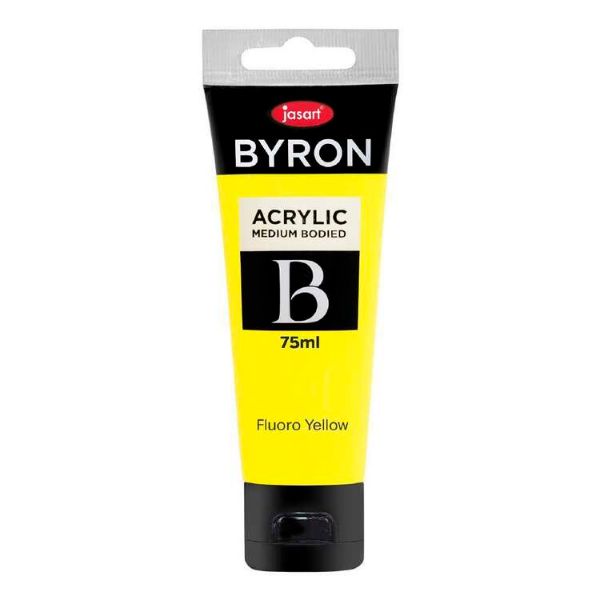 Picture of Jasart Byron Acrylic Paint 75ml Fluro Yellow