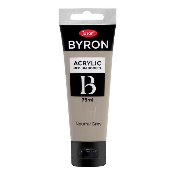 Picture of Jasart Byron Acrylic Paint 75ml Neutral Grey