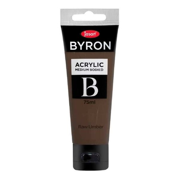 Picture of Jasart Byron Acrylic Paint Raw Umber 75ml