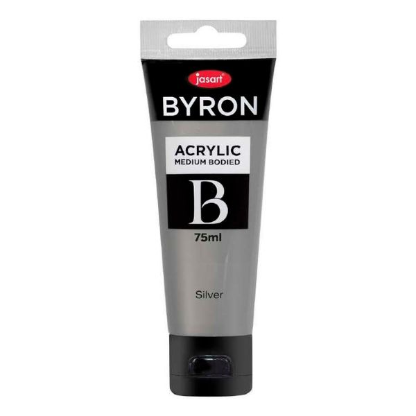 Picture of Jasart Byron Acrylic Paint 75ml Silver