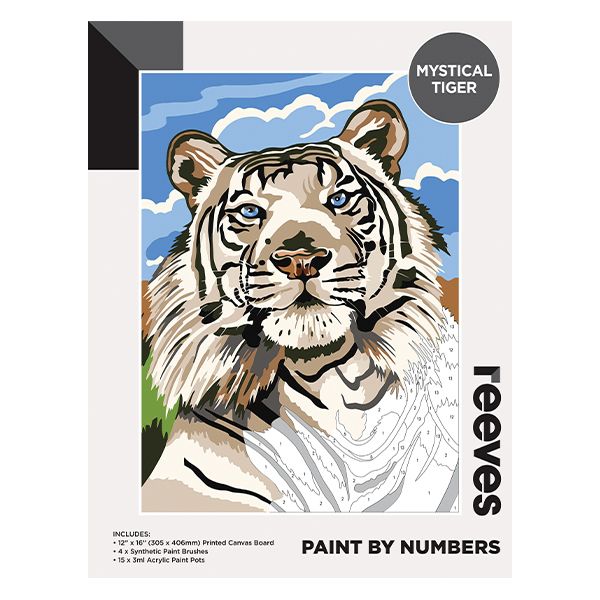 Picture of Mystical Tiger Paint By Numbers 12×16in