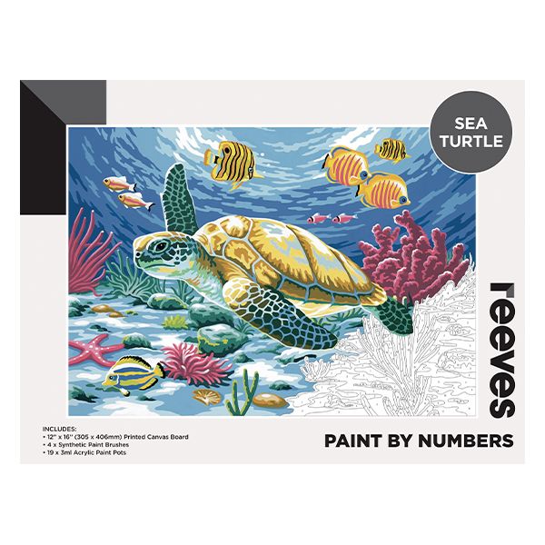 Picture of Sea Turtle Paint By Numbers 12×16in