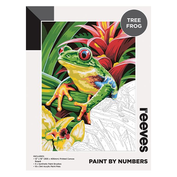 Picture of Tree Frog Paint By Numbers 12×16in