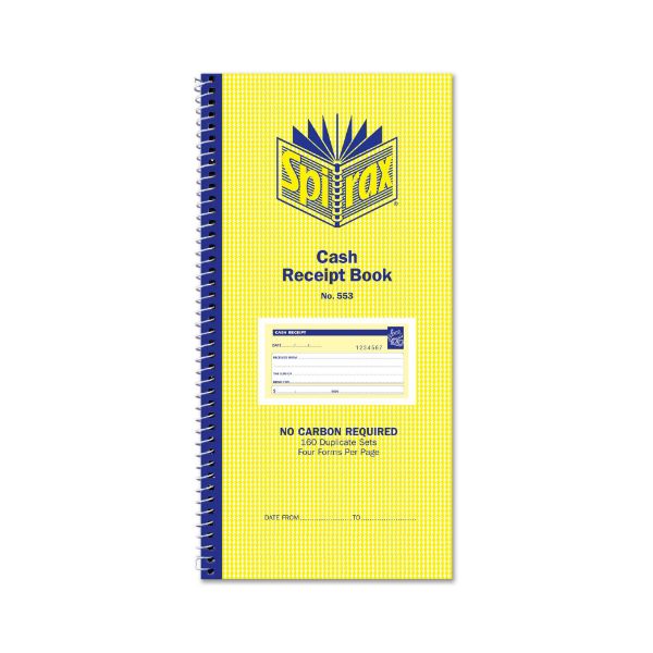 Picture of Spirax No. 553 Cash Receipt Book, 160-Set