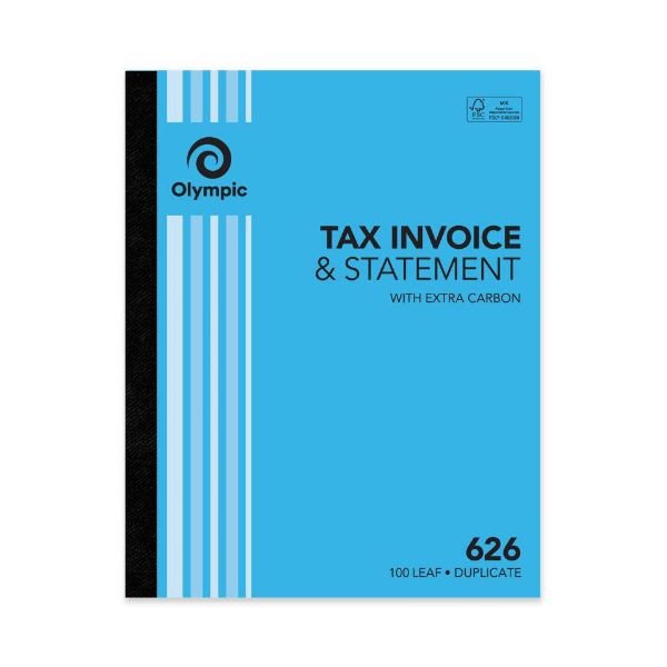 Picture of Olympic #626 Tax Invoice & Statement Book, with Extra Carbon, Duplicate, 100-Leaf