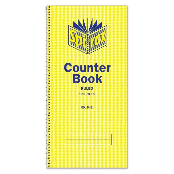 Picture of Spirax No. 543 Counter Book Feint Ruled, 120 Pages