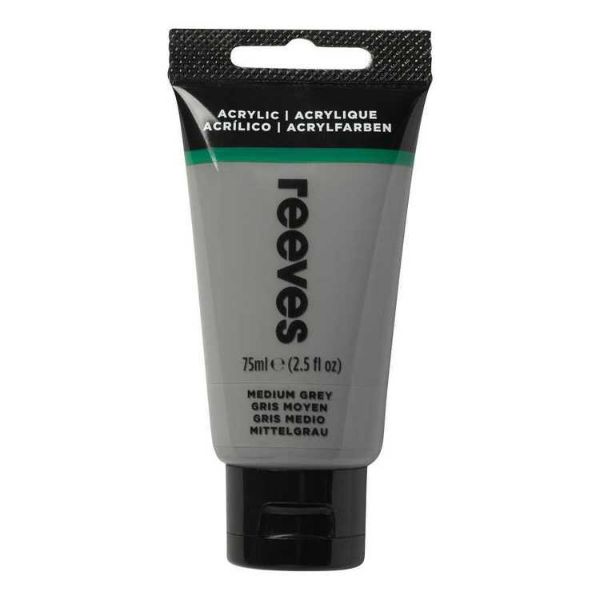 Picture of Reeves Acrylic Medium Grey 75ml