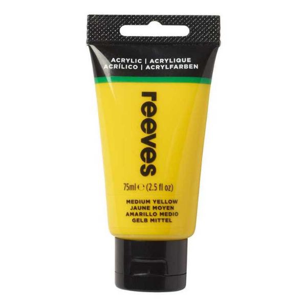 Picture of Reeves Acrylic Medium Yellow 75ml