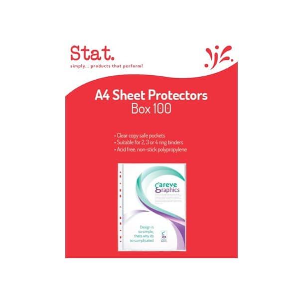 Picture of Stat A4 Sheet Protectors, Box of 100