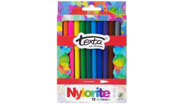 Picture of Texta Nylorite Colouring Markers, 12-Pack