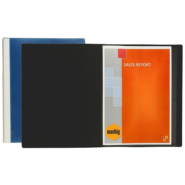 Picture of Marbig Clearview A4 Non-Refillable Display Book, 36-Pocket, Black