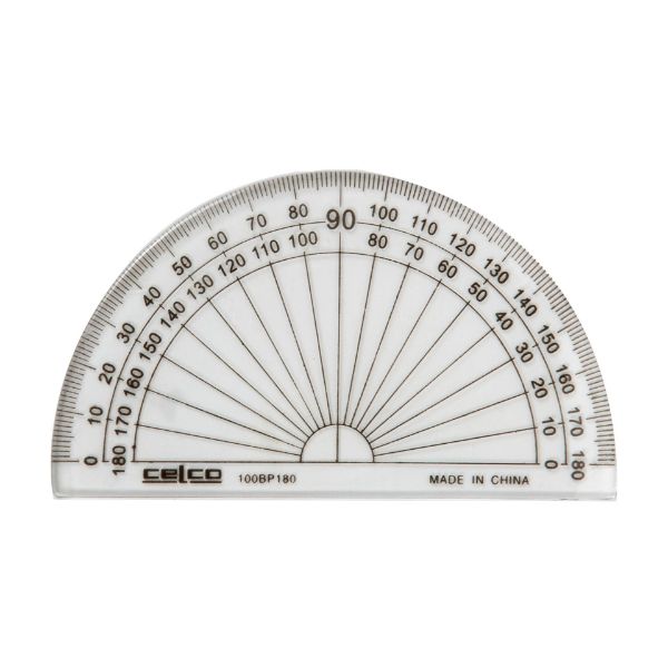 Picture of Celco Protractor 10cm 180Deg Half Circle