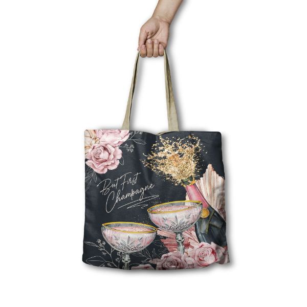 Picture of Shopping Bag Champagne Lisa Pollock