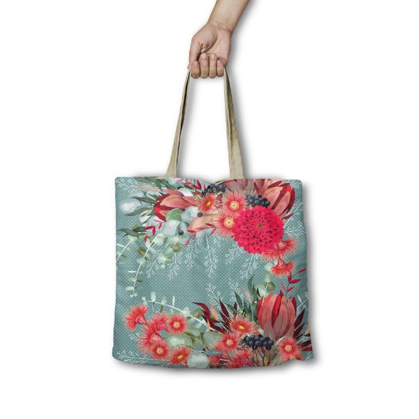 Picture of Festive Bouquet Shopping Bag Lisa Pollock