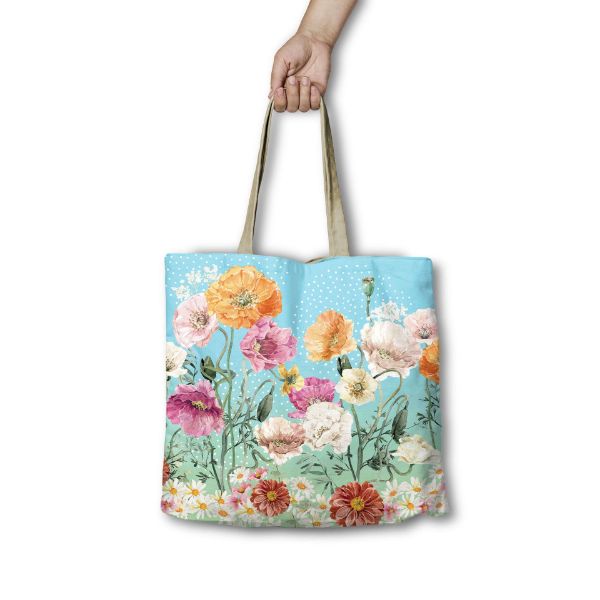 Picture of Summer Poppies Shopping Bag Lisa Pollock