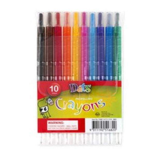 Picture of Dats Propelling Crayons 10-Pack in PVC Wallet