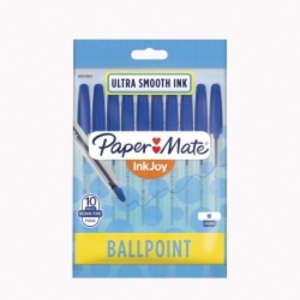 Picture of Paper Mate InkJoy 100ST 1.0mm Ballpoint Pens, Blue, 10-Pack