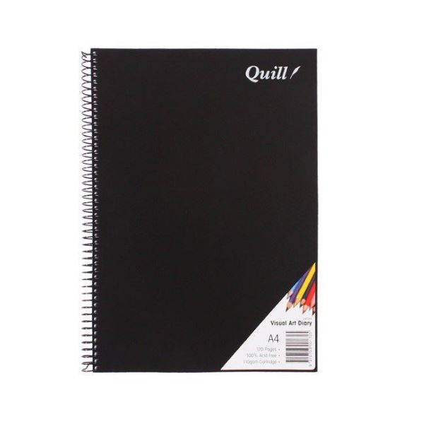 Picture of Quill Visual Art Diary A4 Spiral 60-Leaf