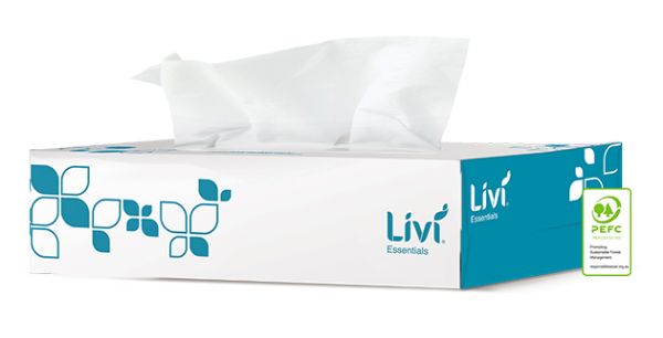 Picture of Livi Essentials Facial Tissues 2-Ply 100 Sheets