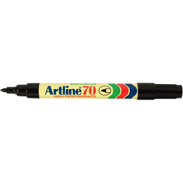 Picture of Artline 70 Permanent Marker 1.5mm Bullet Nib Black