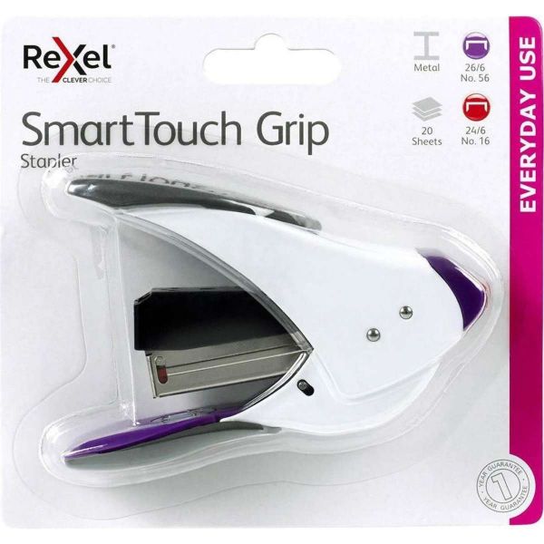 Picture of Rexel Stapler Smart Touch Grip Purple