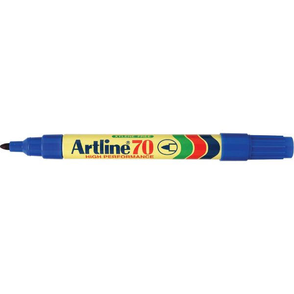 Picture of Artline 70 Permanent Marker 1.5mm Bullet Nib Blue