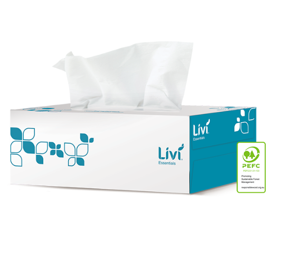 Picture of Livi Essentials Facial Tissues 2-Ply 200 Sheets