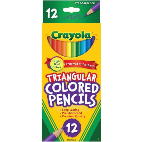 Picture of Crayola Triangular Coloured Pencils 12-Pack