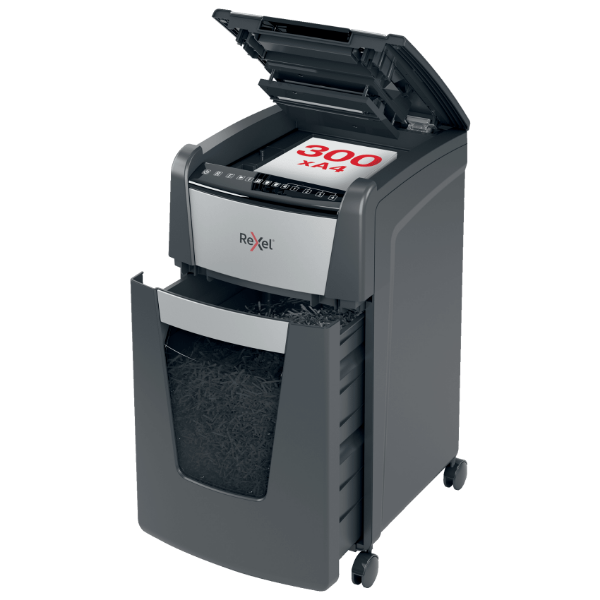 Picture of Rexel Optimum AutoFeed+ 300M Automatic Micro Cut Paper Shredder P-5