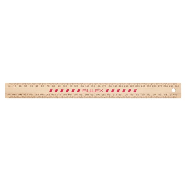 Picture of Celco Rulex Wooden Ruler, 30cm, Unpolished