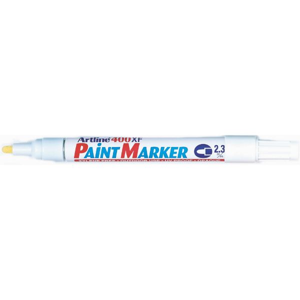 Picture of Artline 400 Permanent Paint Marker 2.3mm Bullet White