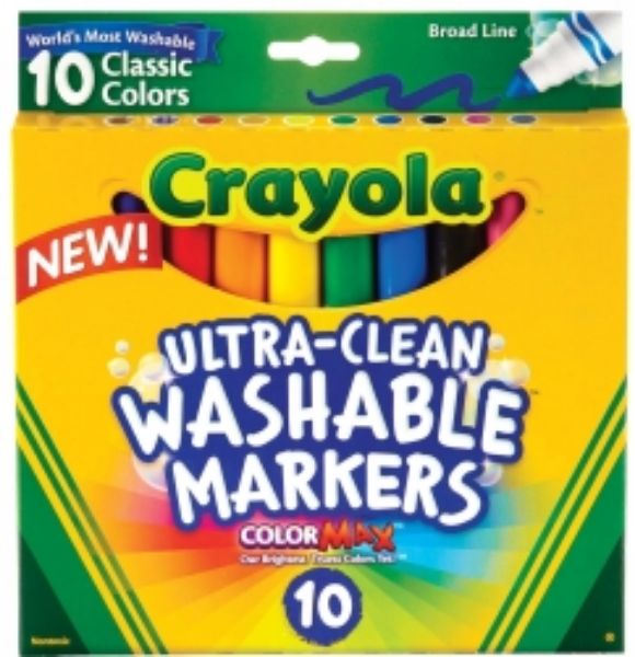 Picture of Crayola Washable Broadline Markers 10pk