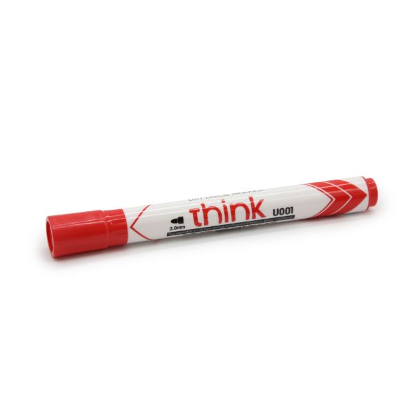 Picture of THINK W/BOARD MARKER BULLET RED