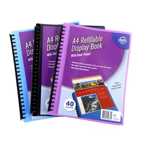 Picture of Dats Display Book W/Insert 40pkt Refillable