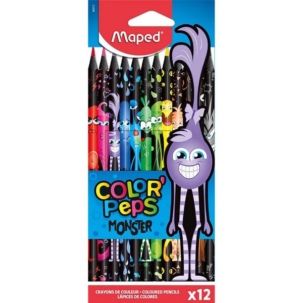 Picture of Maped Monster Coloured Pencils 12pk